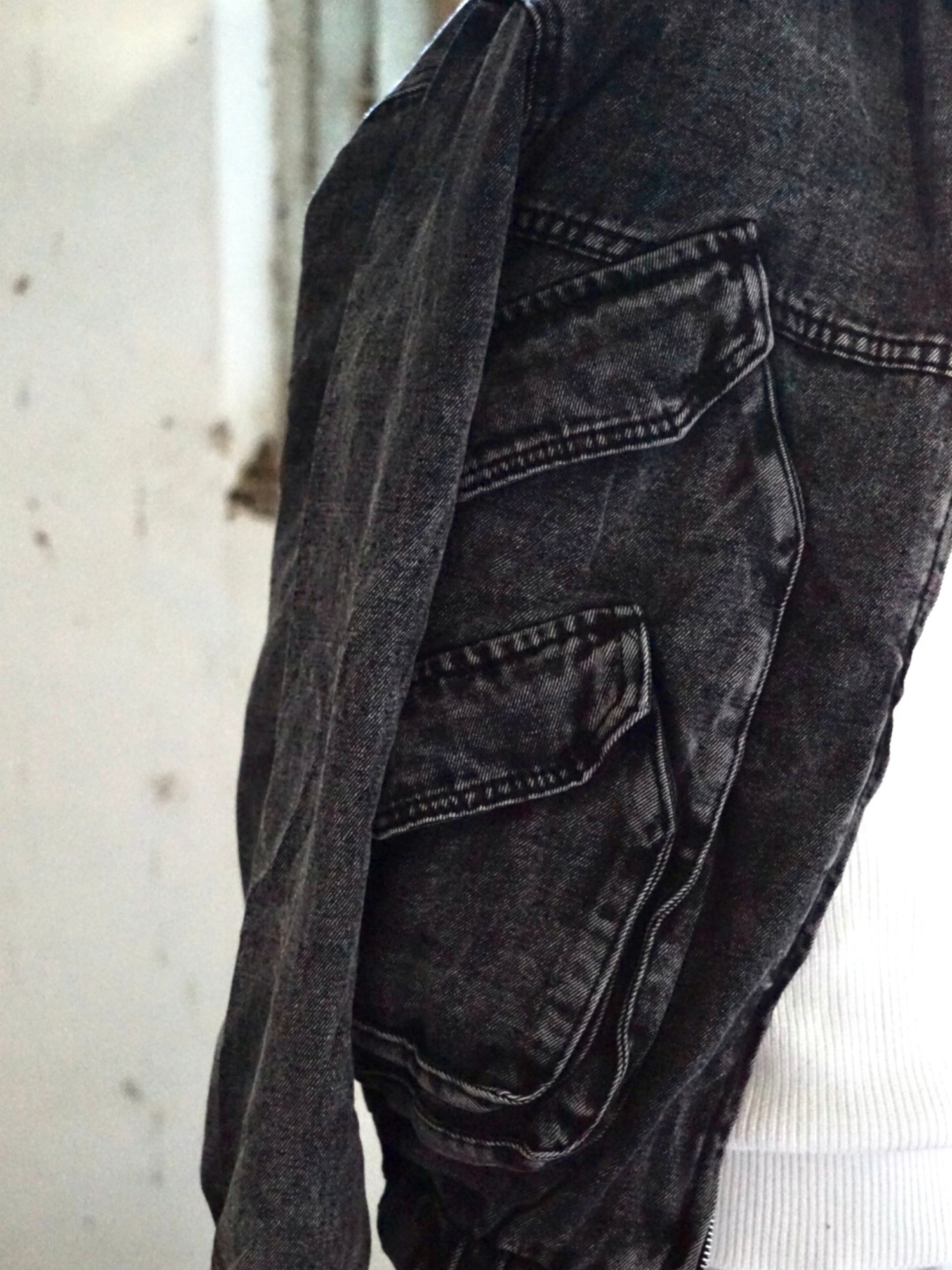 Giacca Jeans Uomo Grigia – Modello Streetwear Arte Uomo