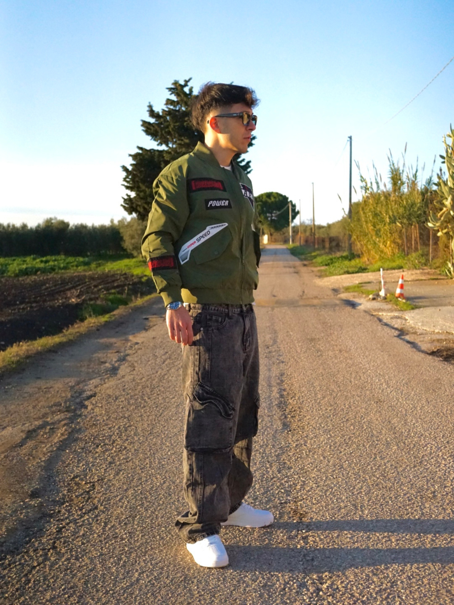 Giubbotto Verde Uomo Army – Streetwear Arte Uomo