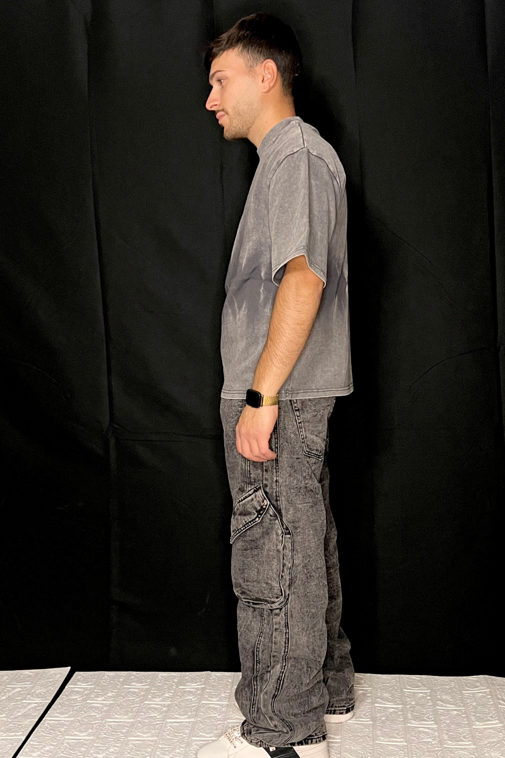 T-Shirt Uomo Grigia – Basic Style Arte Uomo